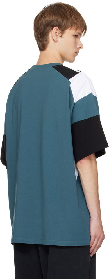 T-shirt Martine Rose Martine Rose Oversized Panelled T-Shirt Turkis | 630JE01529D, 2