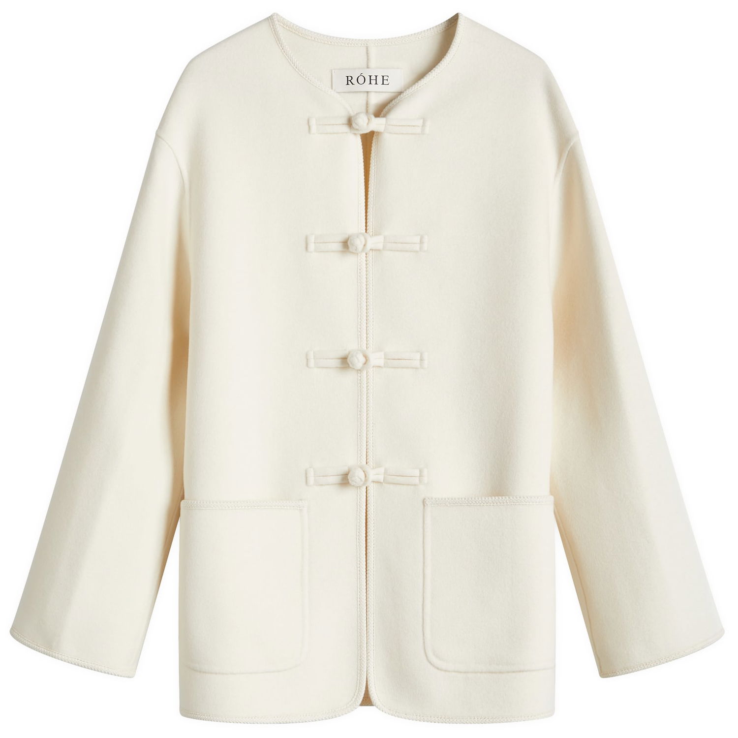 Jakke Róhe Rohe Traditional Double-Faced Jacket Hvid | 414-11-083, 0