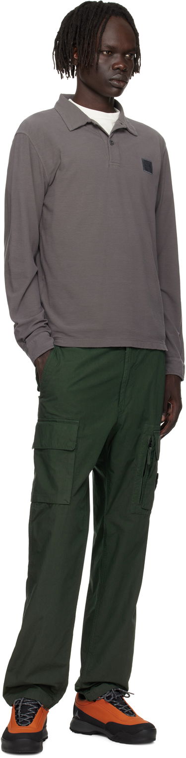 Polo skjorte Stone Island Stone Island Long Sleeve Cotton Jersey Polo Grå | K2S15 2200011 S0F11, 3