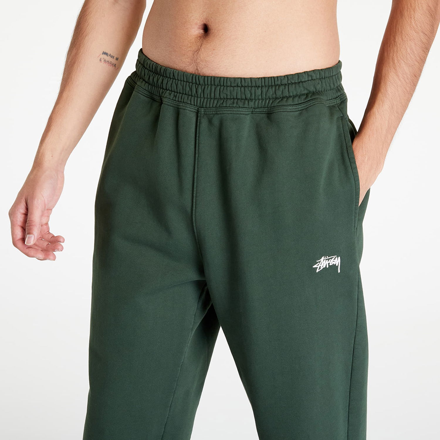 Joggingbukser Stüssy Stock Logo Pant Grøn | 116550 forest, 1
