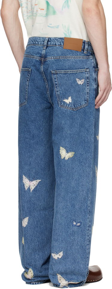 Jeans OUR LEGACY Our Legacy Vast Cut Butterfly Embroidered Jeans Blå | M2255VCI, 2