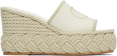 Sneakers og sko Valentino Valentino Garavani VLogo Torchon Wedge Slide Sandals Beige | 6W2S0KC5YWI, 0