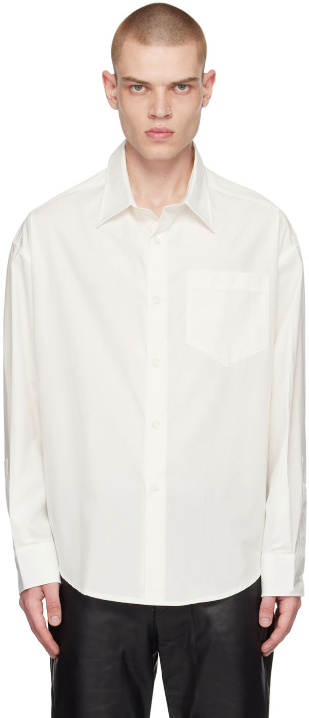 Skjorte AMI Button Shirt Hvid | USH125.CO0014, 0