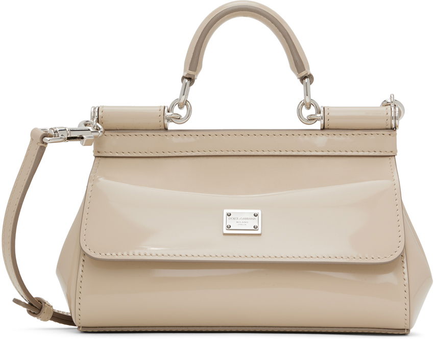 Håndtaske Dolce & Gabbana Beige Kim Kardashian Edition Small Sicily Bag Beige | BB7116 AI413, 0