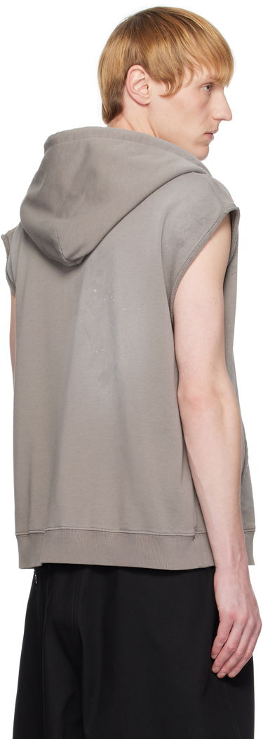 Sweatshirt Maison Margiela MM6 Maison Margiela Paint Splatter Sleeveless Hoodie Grå | SH2HG0005 M25013, 2