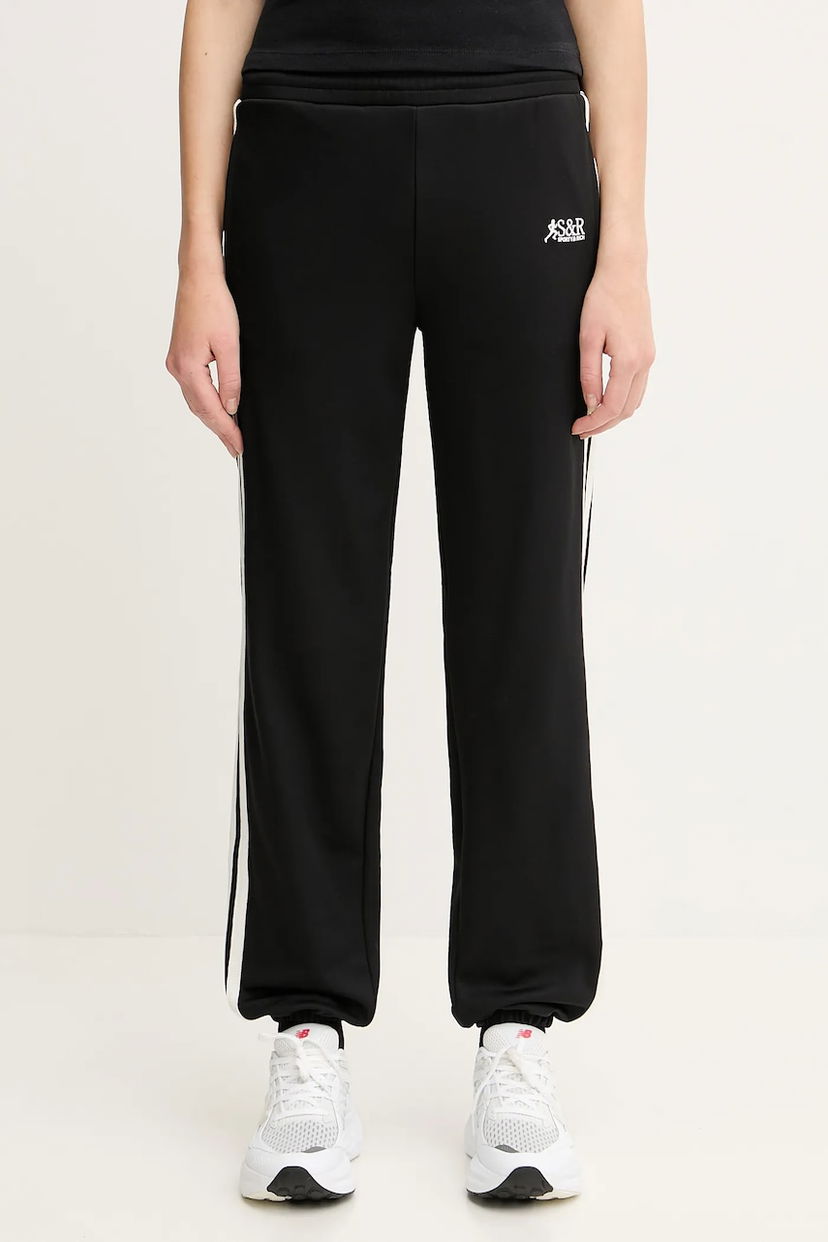 Joggingbukser Sporty & Rich Sporty & Rich Sr Runner 90S Elio Track Pants Sort | PA052622139BA01