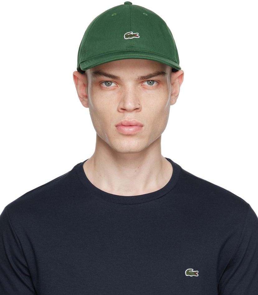Kasket Lacoste Organic Cotton Twill Cap Grøn | RK0491_132