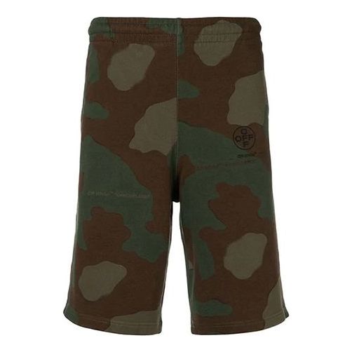 Shorts Off-White Camouflage Logo Track Shorts Grøn | OMCI006R190030169910