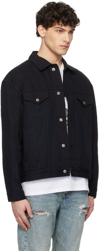 Jakke Ksubi Oh G Replica Eagle Denim Jacket Sort | MPS25JK004, 1