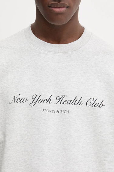 Sweater Sporty & Rich Sporty & Rich NY Health Club Sweatshirt Grå | ST071506043GY03, 6