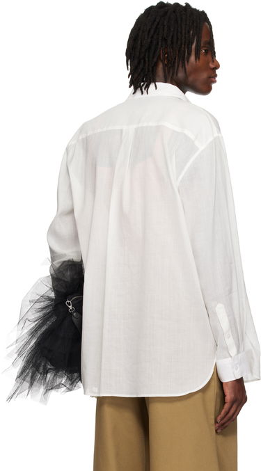 Skjorte Simone Rocha Simone Rocha Carnation Print Easy Shirt Hvid | 5185P31A 1210, 2
