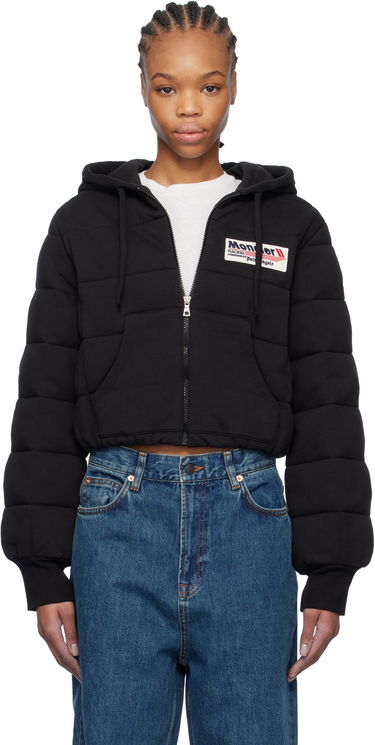 Sweatshirt Moncler Moncler Genius x Palm Angels Zip-Up Down Hoodie Sort | J209L8G00007899V4, 0