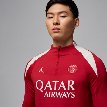 Sweater Jordan Paris Saint-Germain Strike Dri-FIT Quarter-Zip Top Rød | HJ3395-660, 2