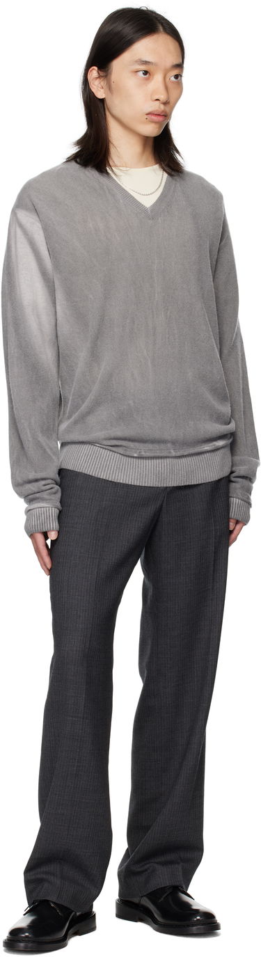 Bukser OUR LEGACY OUR LEGACY Pinstripe Slacks Grå | M4254SS, 3