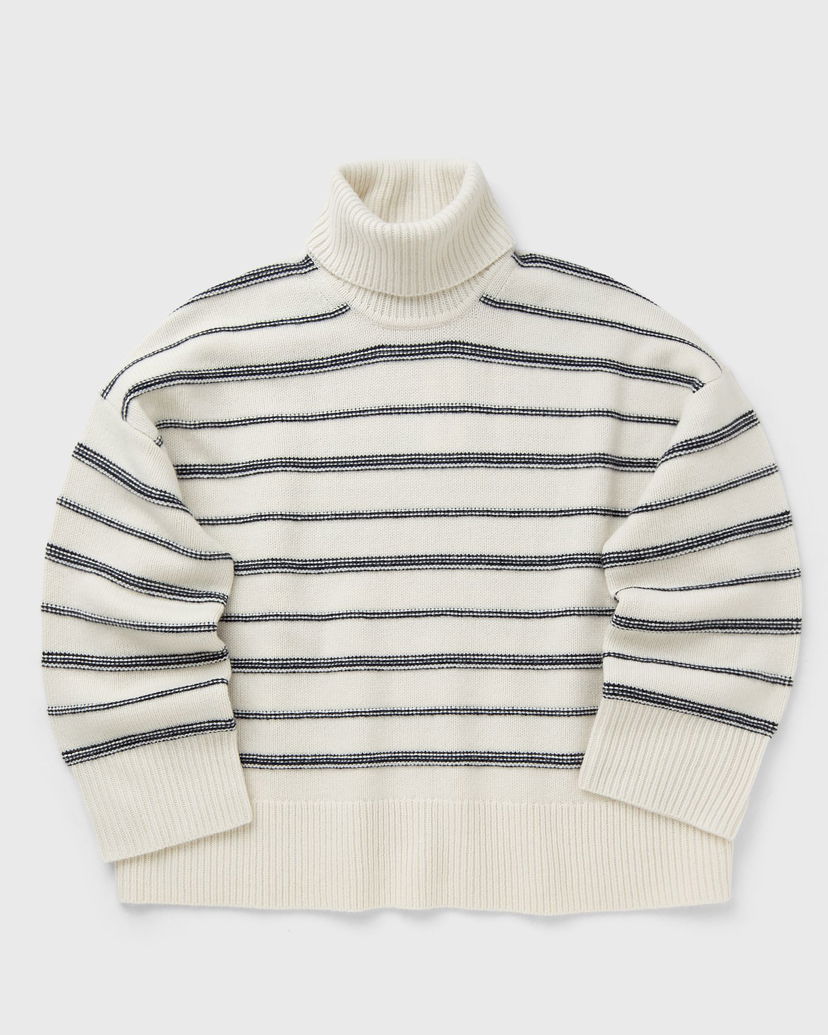 Sweater Samsoe Samsoe Striped Turtleneck Sweater Hvid | F25300177-CLR002299