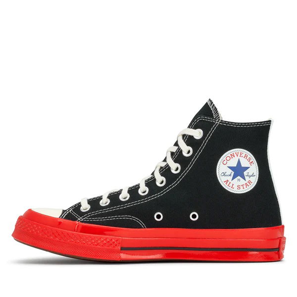 Sneakers og sko Converse Play x Chuck Taylor Red Sole Hi Sort | P1K124-1, 0