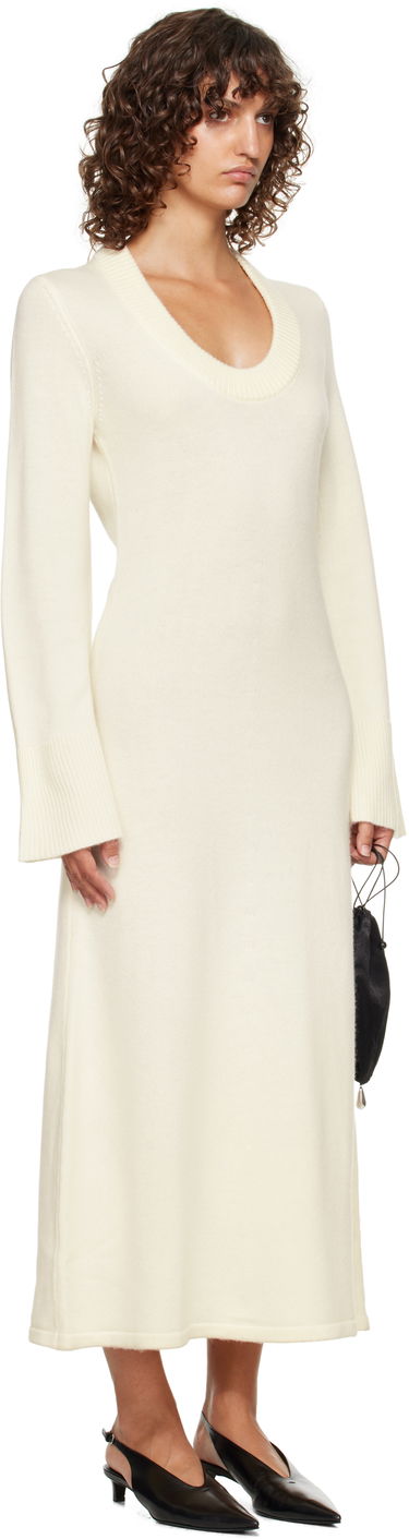 Kjole Loulou de Saison Loulou de Saison Ari Knit Maxi Dress Hvid | ARI, 1
