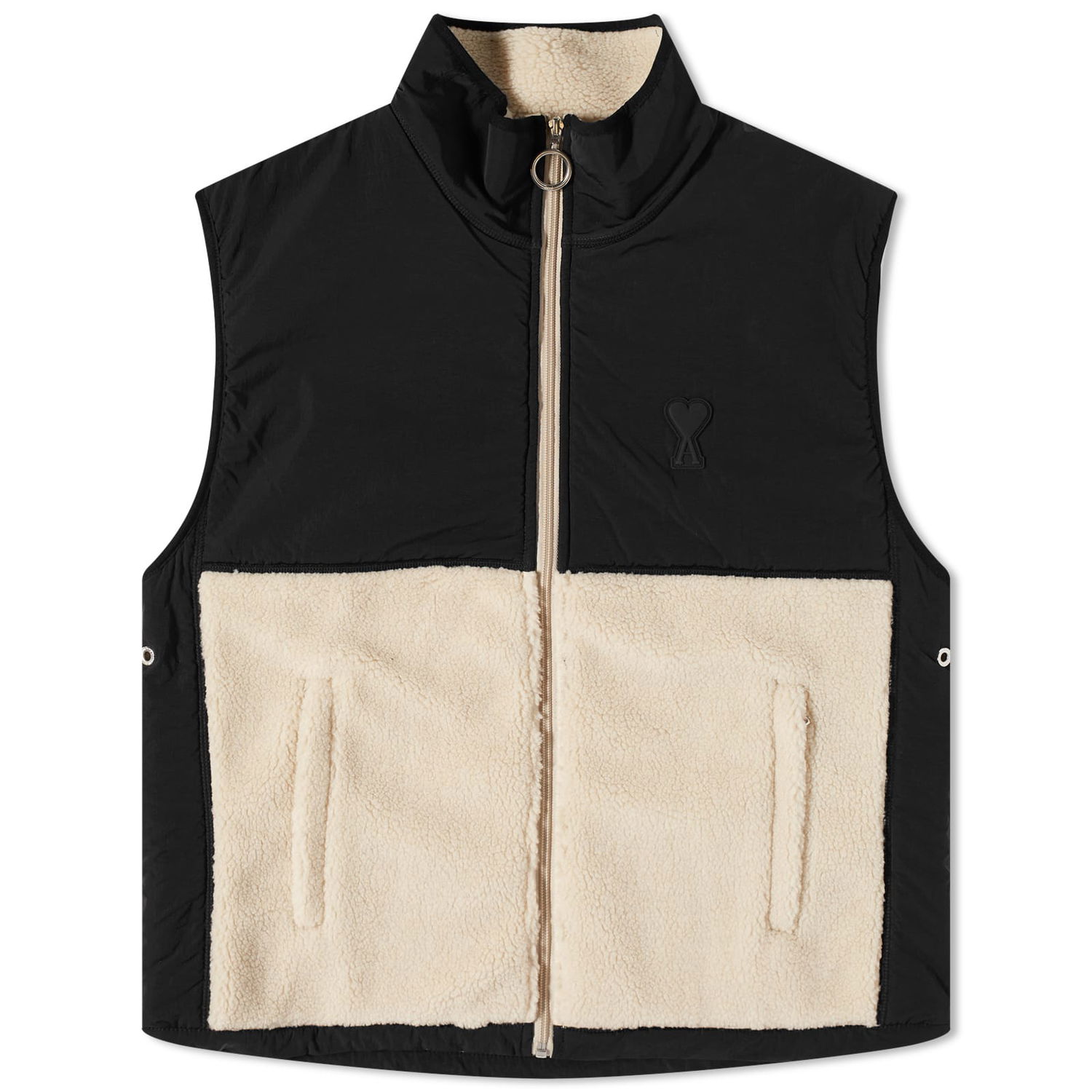 Vest AMI Sherpa Fleece Vest Sort | HJK707-761-177, 0