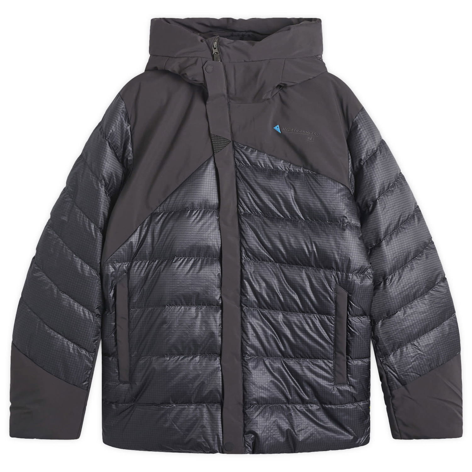 Puffer jakke Klättermusen Rå Padded Hooded Jacket Grå | 10533-961, 0