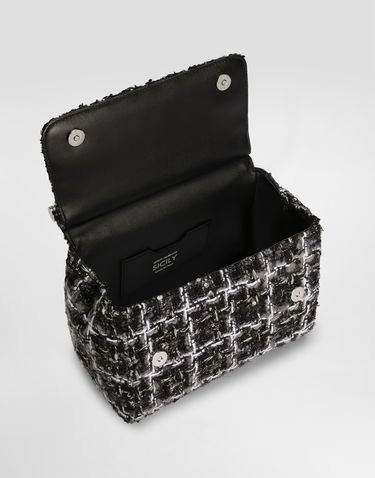 Håndtaske Dolce & Gabbana Dolce & Gabbana Sicily Medium Handbag Sort | BB6003B6M328B956, 3