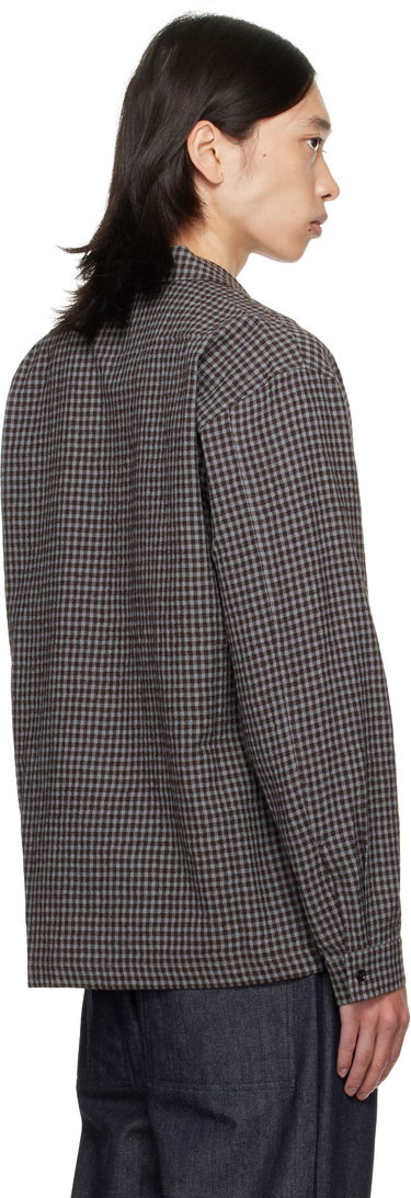 Skjorte sage NATION SAGE NATION Siesta Check Button-Down Shirt Brun | S139 SIESTA SHIRT WOOL COTTON, 2