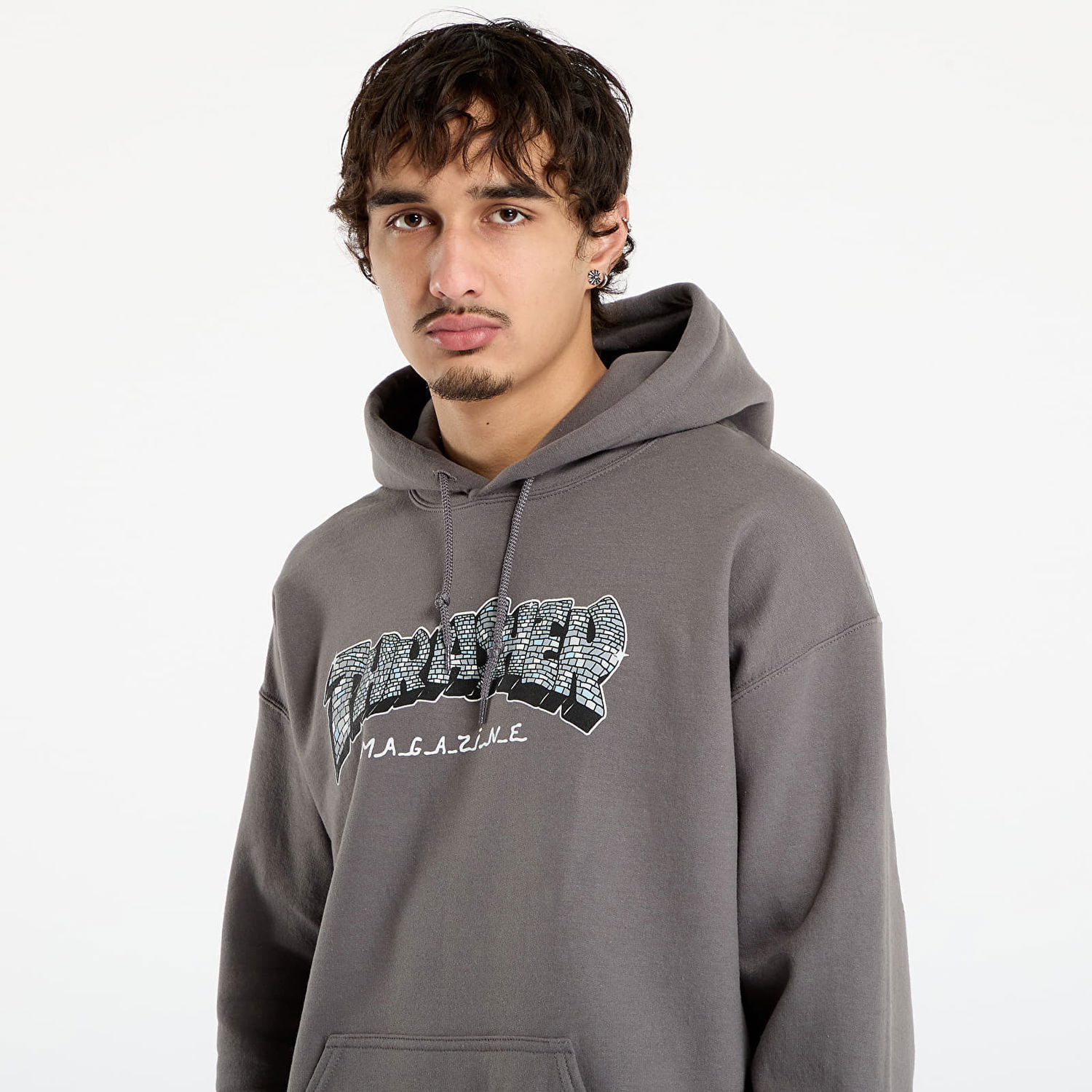 Sweatshirt Thrasher Disco by Spanky Hoodie Grå | 145758, 1