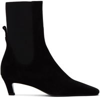 The Mid Heel Suede Boots
