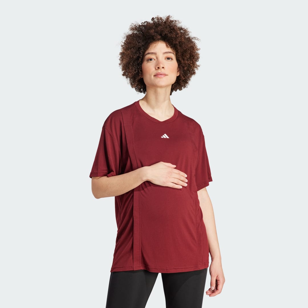 T-shirt adidas Originals AEROREADY Train Essentials Nursing Tee Bourgogne | HZ5677, 1