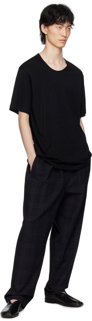 T-shirt LEMAIRE LEMAIRE Rib Knit T-Shirt Sort | TO1109 LJ1016, 3