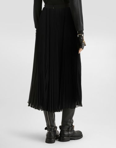 Nederdel Dolce & Gabbana Dolce & Gabbana Long Pleated Chiffon Skirt Sort | F4BCITFUSNWN0000, 2