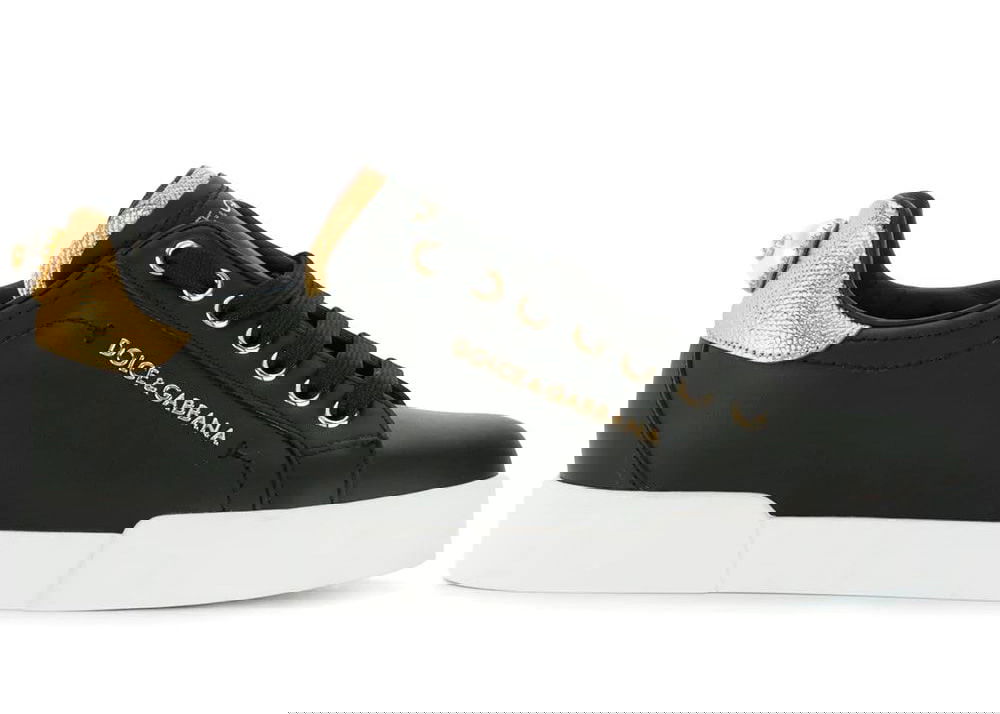 Sneakers og sko Dolce & Gabbana Portofino Black Gold Pearl W Sort | CK1602AN2988E831, 0