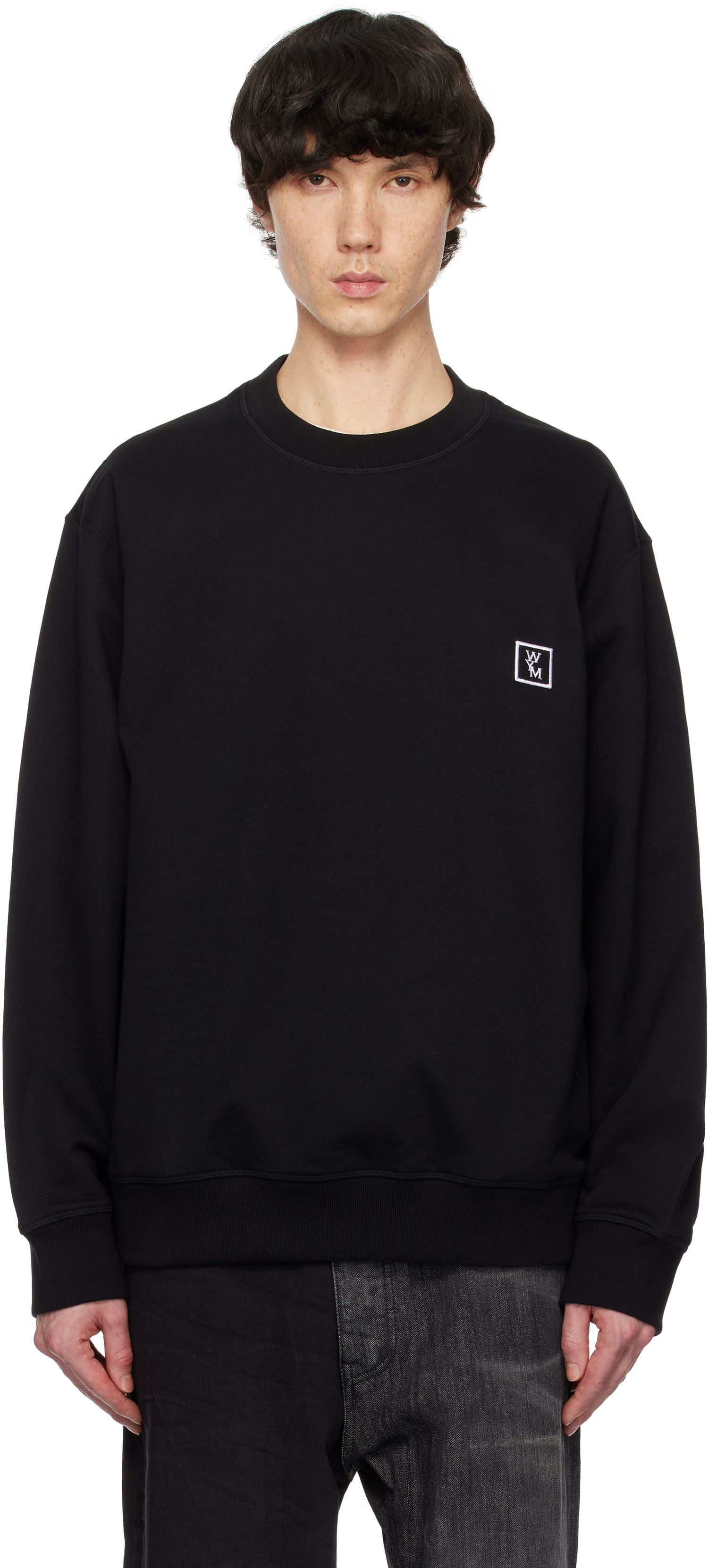 Sweatshirt WOOYOUNGMI WOOYOUNGMI Back Logo Sweatshirt Sort | W251TS27, 0