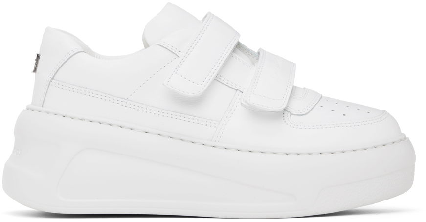 Sneakers og sko Acne Studios Velcro Strap Platform Sneakers Hvid | CD0001-, 0