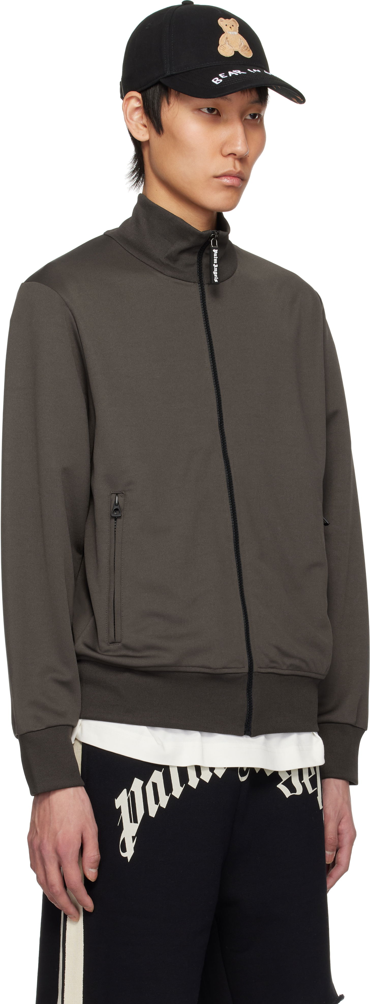 Sweatshirt Palm Angels Palm Angels Track Jacket Grå | PMBD089S25FAB0011303, 1