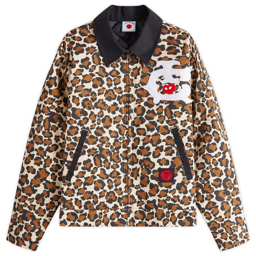 Bomberjakke BBC IceCream ICECREAM Work Jacket Leopard Print Brun | IC25174-LPR