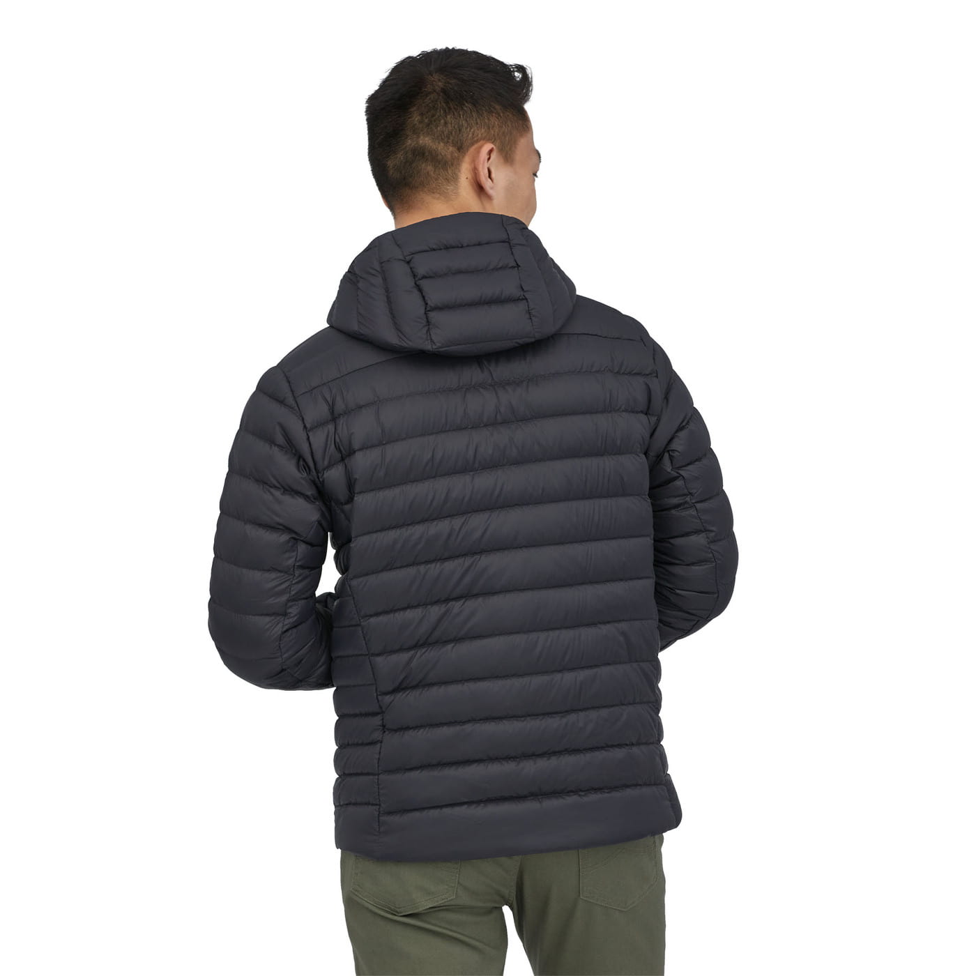 Jakke Patagonia Down Sweater Hoody Sort | 84702 BLK, 1