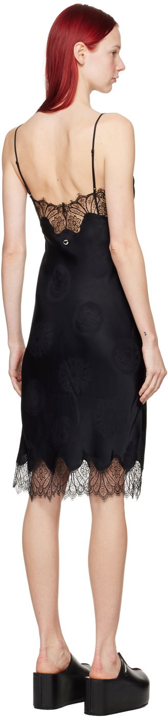 Kjole Coperni Lace-Trim Midi Dress Sort | COPR99064, 2