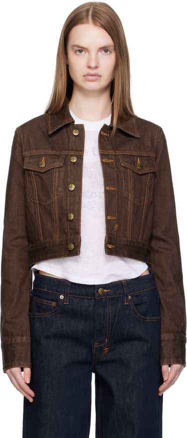Jakke Ksubi Ksubi Slim Denim Trucker Jacket Brun | WFA25JK012, 0