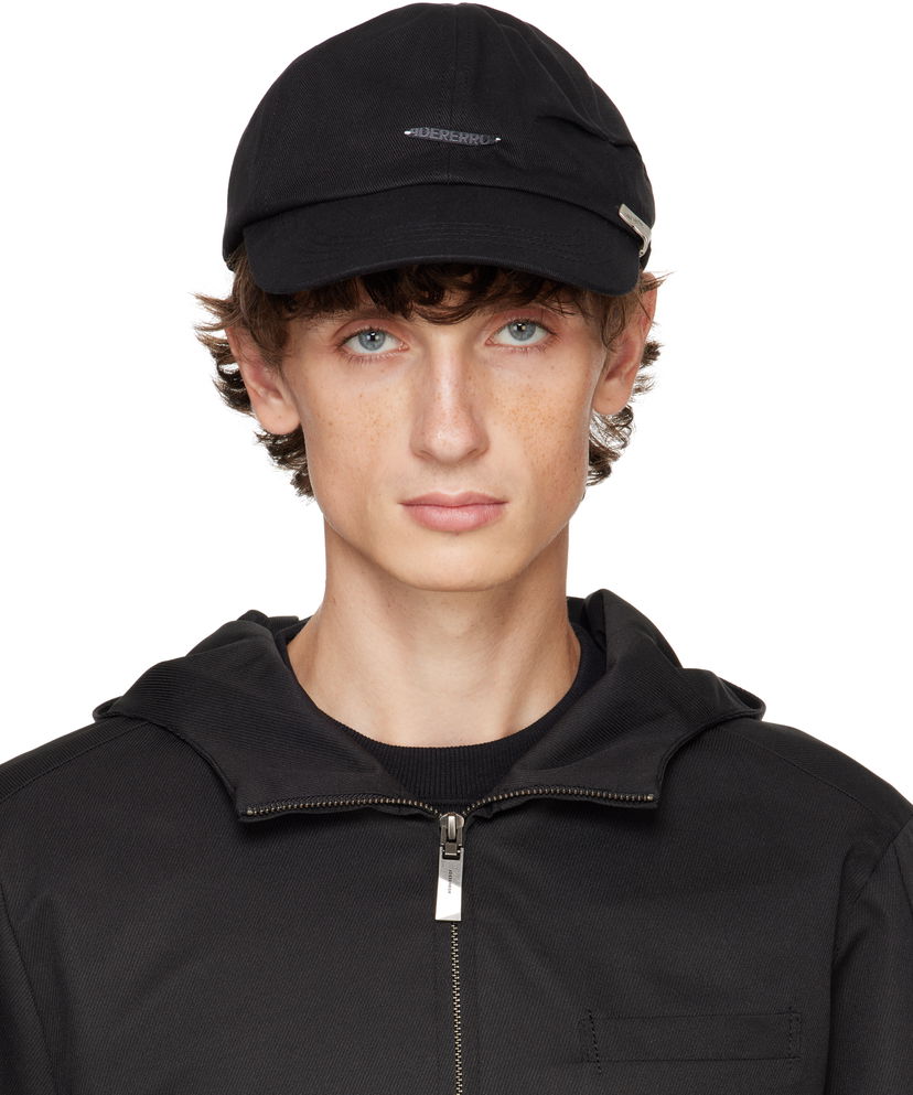 Kasket ADER ERROR Black Tetraight 107 Baseball Cap Sort | BN01FWHW0213BK