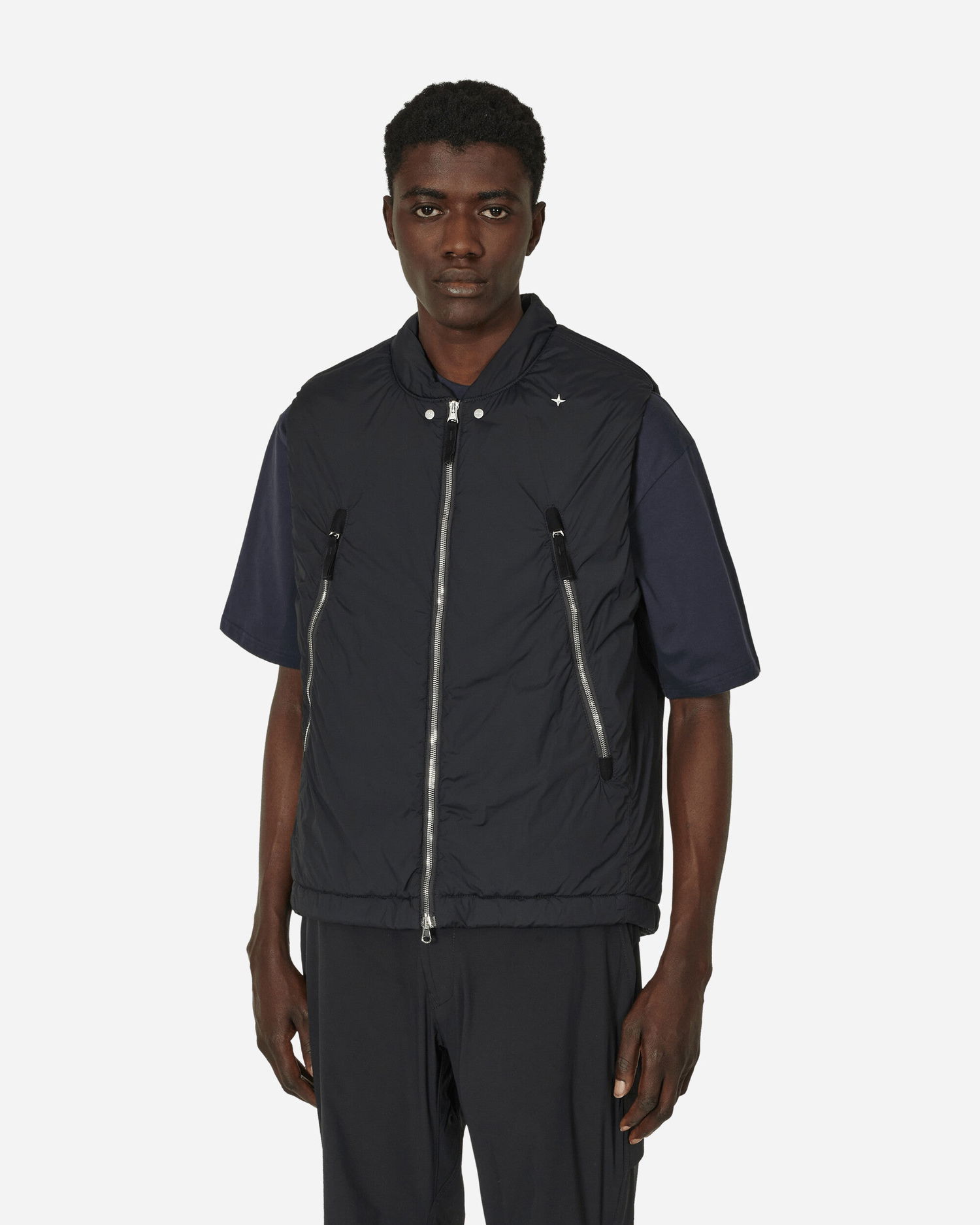 Vest Stone Island Stellina Skin Touch Nylon-TC Vest Sort | 8015G03G2 V0029, 1