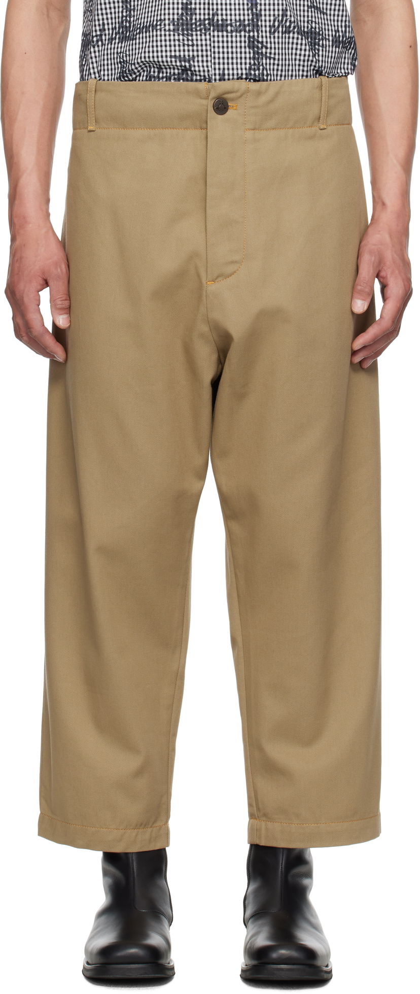 Bukser Vivienne Westwood Vivienne Westwood Alien Trousers Beige | 39020009-W011Y-