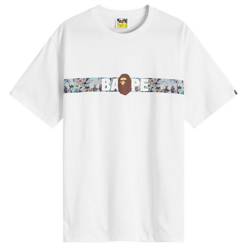 T-shirt BAPE Floral Camo Tape T-Shirt Hvid | 001TEK801038M-WHT