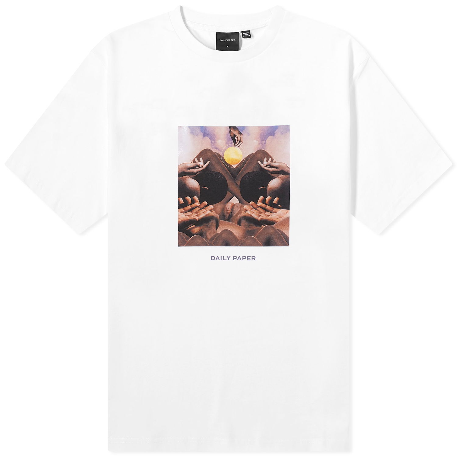 T-shirt DAILY PAPER Landscape T-Shirt Hvid | 2311333, 0