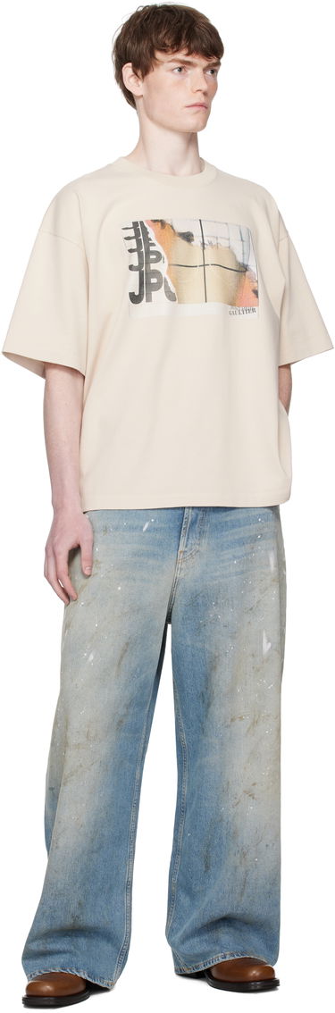 T-shirt Jean Paul Gaultier Jean Paul Gaultier Oversized Printed T-Shirt Beige | 25/03-W-TO293-J001-691501, 3