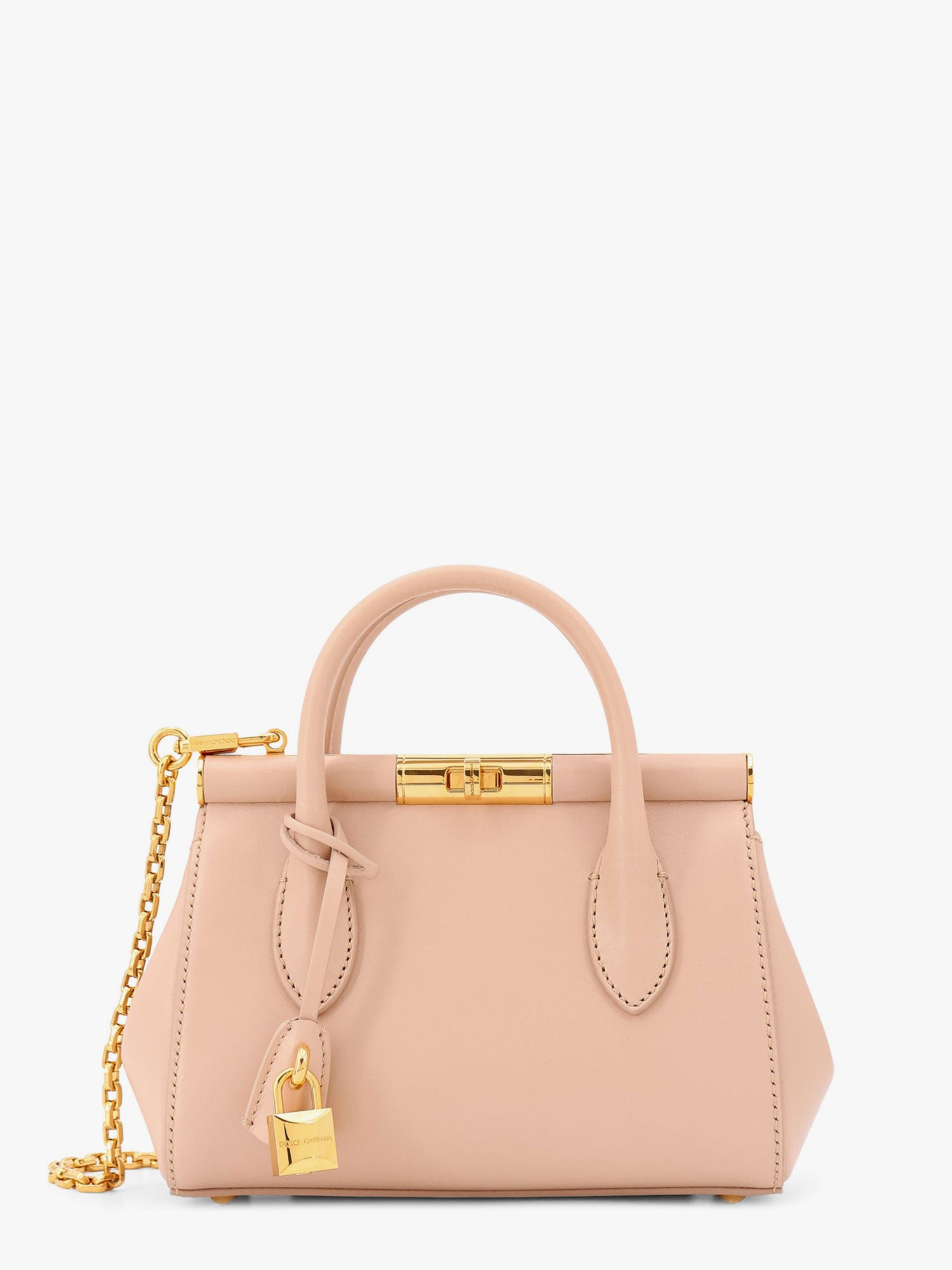 Håndtaske Dolce & Gabbana Dolce & Gabbana Marlene Top Handle Bag Beige | BB7744A3G1980095, 0
