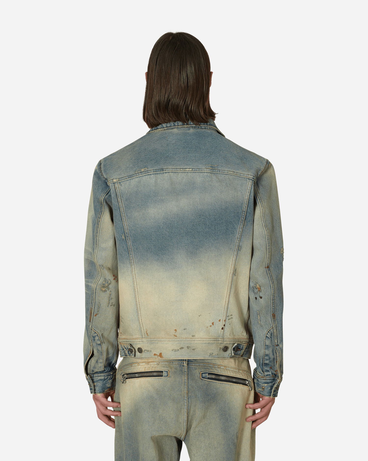 Jakke Diesel Solarised Denim Trucker Jacket Flerfarvet | A03885 01, 1