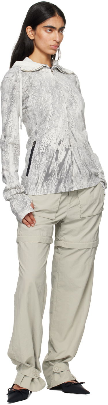 Sweatshirt Acne Studios Acne Studios Dyed Zip-Up Hoodie Grå | BI0203-, 3