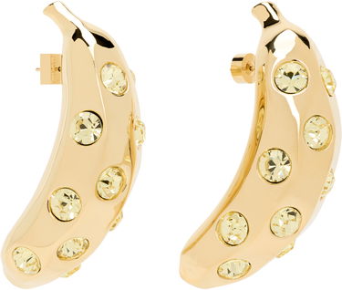 Øreringe Jacquemus Jacquemus La Croisière 'The Bananes' Gold-Tone Crystal Earrings Gul | 25E251JW741-5101, 1