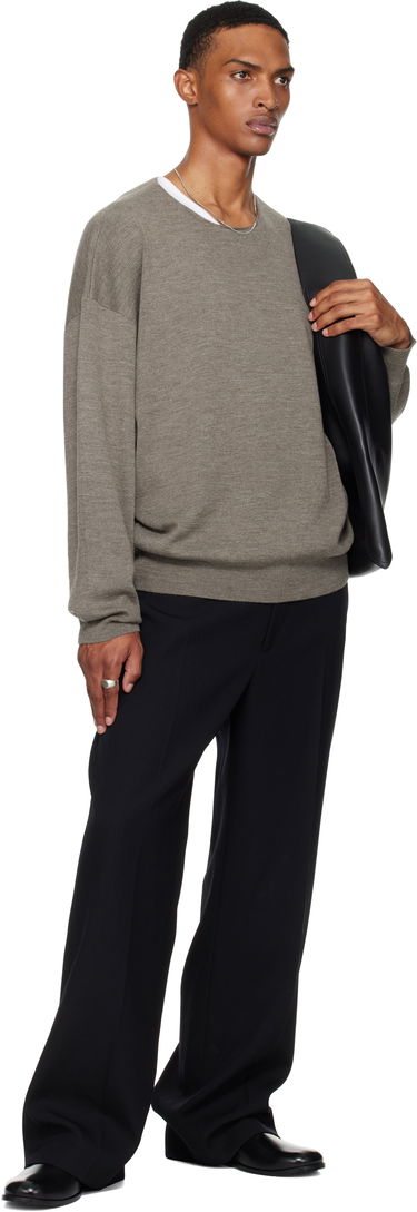 Sweater Fear of God Fear of God ESSENTIALS Merino Long Sleeve Crewneck Sweater Grå | 192SP256493F, 3