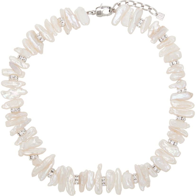 Halskæde Givenchy Faux-Pearl Necklace Hvid | BN00DPF00P132